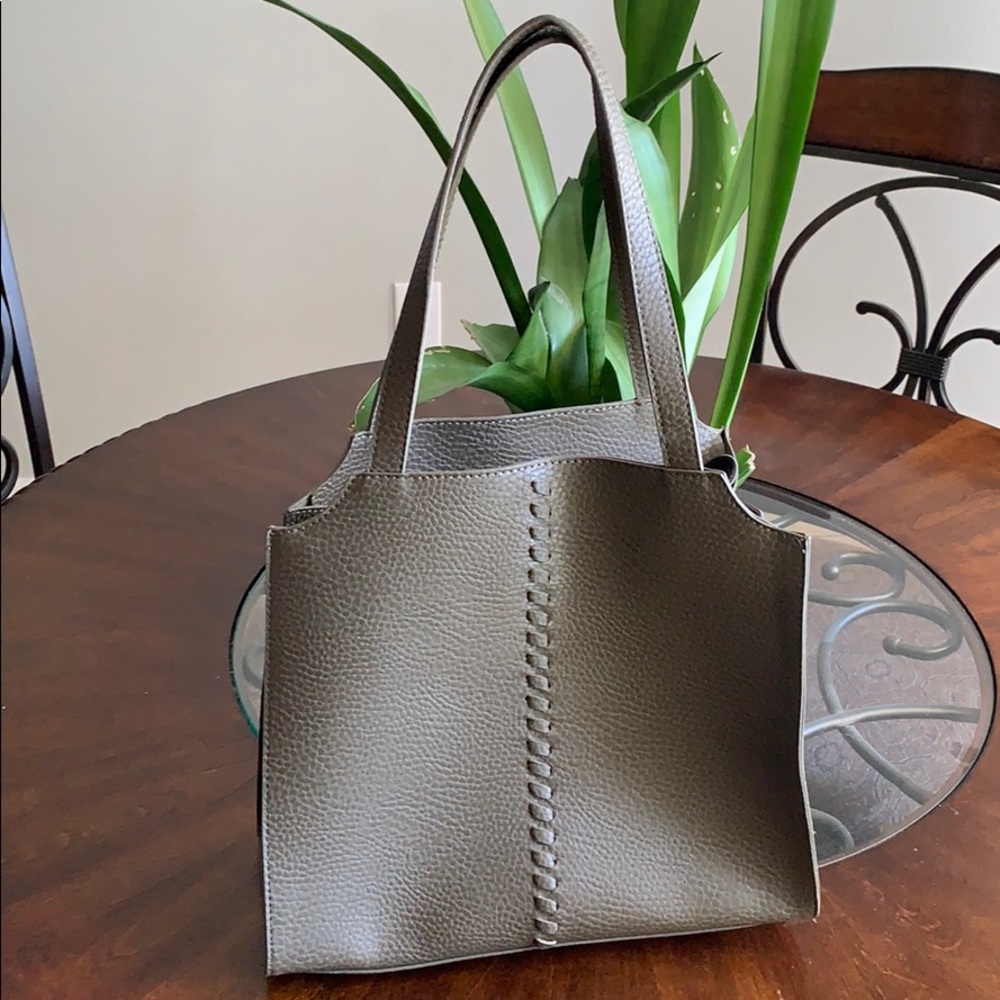 Green purse.